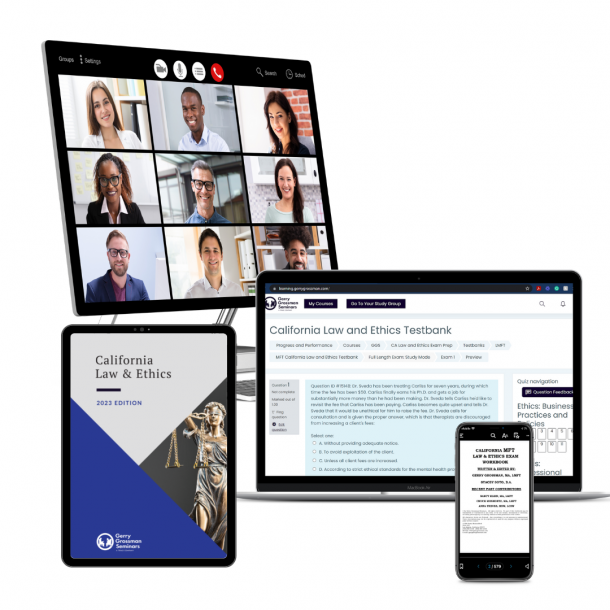 LMFT California Law and Ethics Exam Prep Course and Live Online Workshop