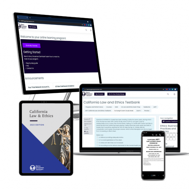 LMFT California Law and Ethics Exam Prep Self-Study Course
